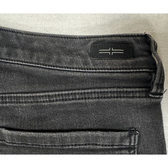 Liverpool Los Angeles Jeans Womens 10 Black The Crop Flare Stretch Dark Denim - Picture 10 of 12